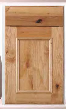 Hickory, Rustic Alder Toulon Flat Center Panel Solid wood