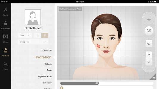 NOTE: Test on Right side of the face for all 8 skin tests. HYDRATION Instructions: 1.