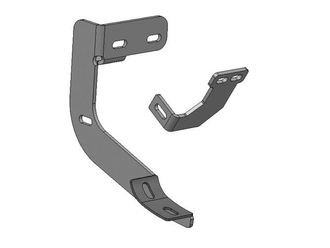 attach driver side front support bracket.