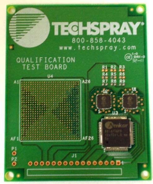 Test PCB Vehicle Flux & solvent fixed Techspray G3 Flux Remover in 16 oz.