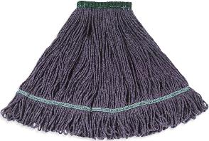LOOPED-END WET MOPS Looped-End General Maintenance Mops JEAN CLEAN Constructed of reconditioned denim and other textile materials, Jean Clean is more durable and absorbent than cotton blended yarn