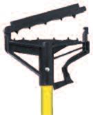 The added advantage of a hinged yoke speeds mop changes. Recommended for narrow headbands. 7." Number Handle Handle Size A70212 Fiberglass 1" x 60" 12 22
