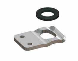 3 Catch Plate + Rubber Washer UES801184 Mild, Rubber Zinc Plated, Black UES801184 Catch