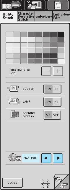 Choosing the Display Language. Press to open the screen at left. CONTENTS 2. Press to go to the next screen. 3. When you see this display, press the arrow keys to choose the display language.
