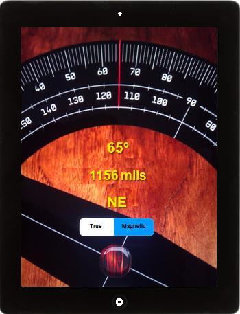 If it reads 65º Heading, NO ERROR. 2. If it reads different from 65º Heading, then compass has a - /+ ERROR.