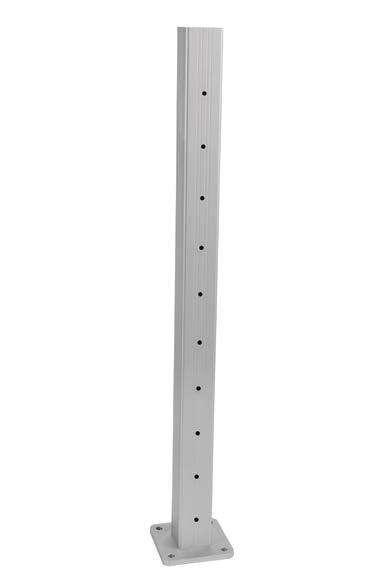 Aluminum Post Options Our posts are designed specifically for the 224 series cable. The posts measure 2-3/8 and are available pre-drilled or undrilled.