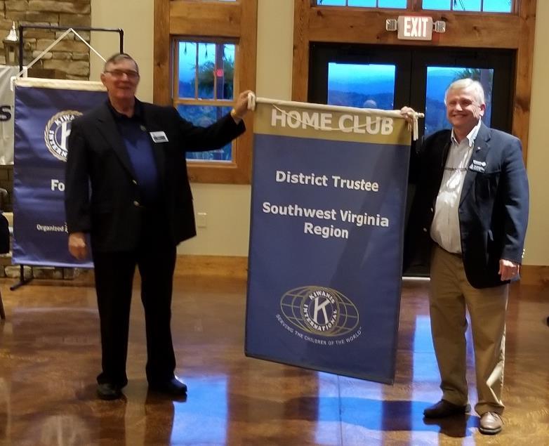 Kiwanis News October 1, 2018 Page 3 Welcome! Dr. Maurice Fisher, Botetourt Kiwanis (Paige Darby & David Bowers) and Doug Paysour, Windsor Hills United Methodist Church (Ken Briggs).