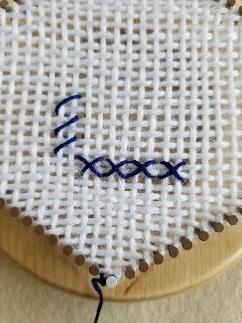 This is the beginning of a new Straight stitch.