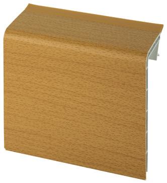 Baseboard N Sturdy plastic hollow profile with soft