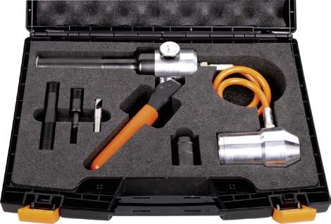 0 mm 1 set of distance bushes, 3 pieces Compact flex hand hydraulic punch 02065 in a sturdy and practical plastic case