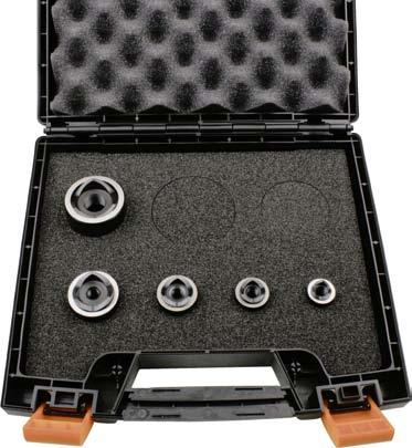 Standard Punching Tool Set Metric 01290 Contents: 5 metric dimensions 1 punch and die each M
