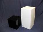 High Quality Heavy Duty Lucite Display Cubes Clear 5-Sided Cubes 12 x 12 in 7 heights, (12, 16, 20, 24, 30, 36, 42 ) 12 x 15 in the same 7 heights DC101 - Clear Acrylic 5-Sided Cube 12" x 12" x 12"H