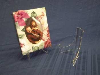 M2020 - Clear Acrylic Plate / Picture Holder Large - set of 4 $22.