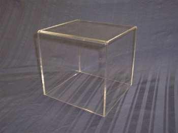 C4006 - Frosted Acrylic 5-Sided Cube 6" $12.