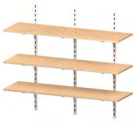 3-3/4 Plastic Laminate Shelves 3-48 Heavy Duty Standards 9 - Heavy Duty
