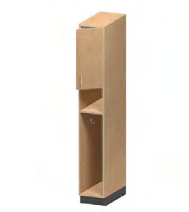 Locker Cabinets K90011L W: 12 H: 84 K90011R W: 12 H: 84 K90021L W: 24 H: 84 s 2 - Adjustable Shelves Coat Hooks (See Options) Model # K93011L s 2 - Adjustable Shelves Coat Hooks (See Options) Model #