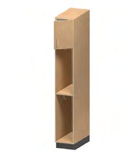 Locker Cabinets W: 12 K90012L H: 84 K90012R H: 84 K90022L W: 12 W: 24 H: 84 s 1 - Adjustable Shelves Coat Hooks (See Options) Model # K93012L s 1 - Adjustable Shelves Coat Hooks (See Options) Model #