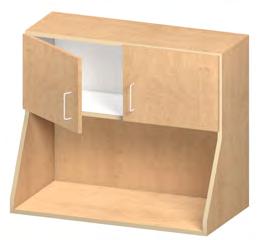 Wall Cabinets W30203 W: 24-36 H: 30-36 D: 12-18 Tapered Sides 1 - Open Compartment with Deep