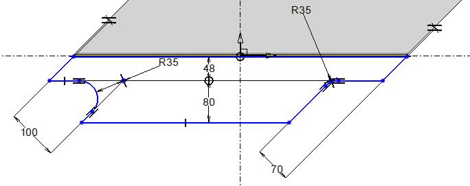 Exercise 6: Creation of a hood TopSolid Design Sheet Metal Basics Right-click on the flange thus created, select Edit Sketch and modify the