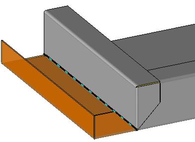 Right-click on the sheet metal edge