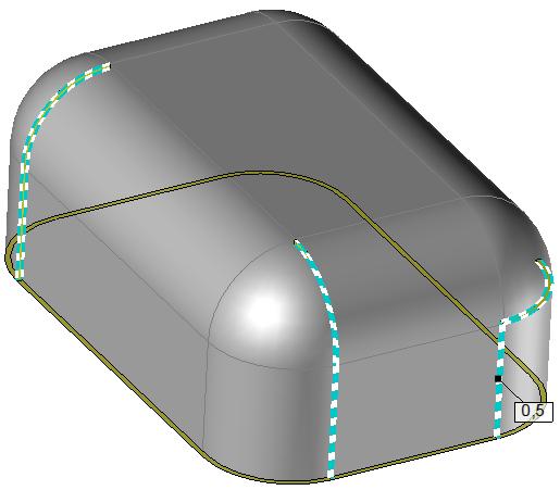 TopSolid Design Sheet Metal Basics Exercise 13: Creation of a sheet metal with ball corner From the Tools tab s pull-down