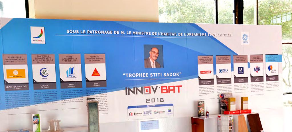 6 Day of April 24 th : Reserved for contests and awards: STITI SADOK contest «INNOV-BAT» : The 2nd edition of the INNOV-BAT 2018 competition, dedicated to the innovation of products, systems and