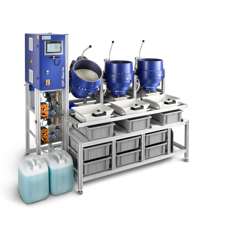 Design Modular structure: For table machines (up to 18 litres) up to 2 processing containers For