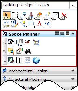 The tools for Creating Spaces, Creating Labels, Searching the data, Creating Thematic Maps, and Configuring the Schema for the Spaces are available on this