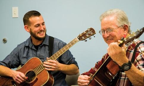 Guitars for Veterans Prove Therapeutic An organization of volunteer guitar instructors gives free lessons to vets struggling with PTSD or who are disabled in some way Feb 23, 2017 On the second floor