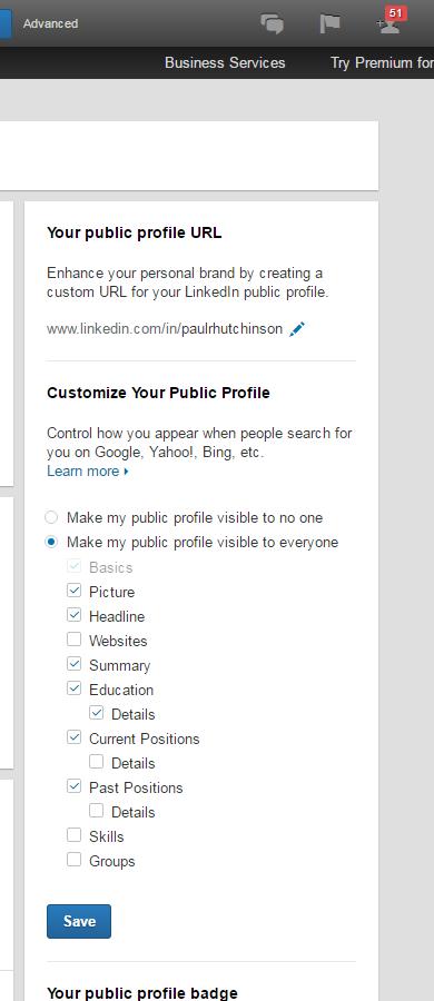 Tips for Using LinkedIn Customize your public profile URL Make your personal profile look more professional (and much easier to share) by customizing your LinkedIn public profile URL.