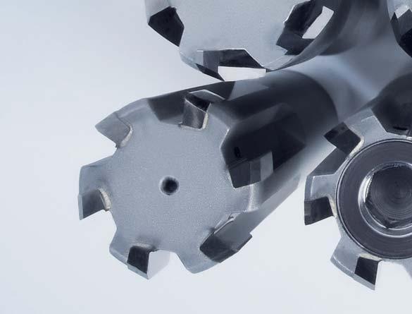 With a reduced number of variants a large number of possible applications are covered in fine machining