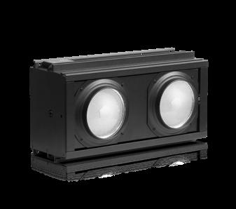 The B Blinded is the future of all blinders. A powerful blinder with a 2x 110 W warm led engine with tungsten emulation. The output can be compared to DWE 2x 650 W but with many extra functionalities.