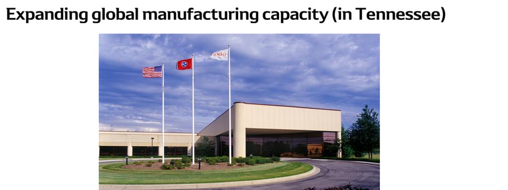 [Initiatives in Focus Fields : Electrification] Expanding global manufacturing capacity We