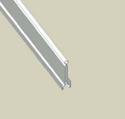 Trunking 93 IN U23X aluminium colour Sizes (mm) 1. One trunking Part no.