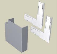 Divider Part no. Sizes Pack mm a m 93820 44 48 93830 62 48 Material: U23X 3. Flat angle Part no.