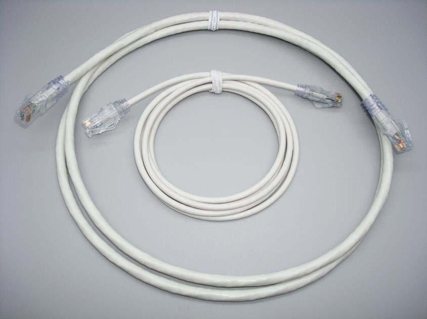 Figure 1 illustrates the difference in bundle size between Panduit 24 AWG and Panduit 28 AWG Category 6 performance patch cords.