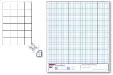 The Graph paper tool lets you draw a grid to simulate