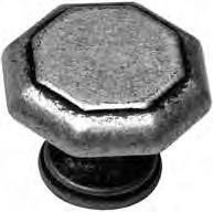 Bavaria and Rhine door styles) DH95-144 Square Dimpled Knob Matte Nickel (suggested for use with Cologne, Bavaria,