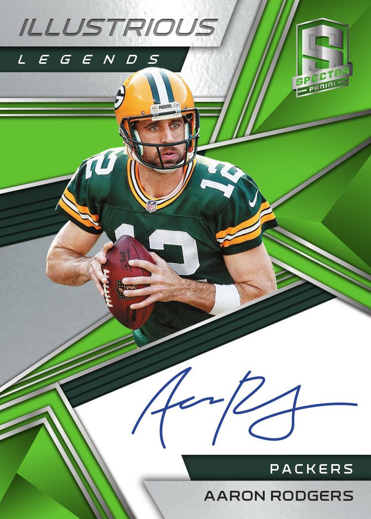 ILLUSTRIOUS LEGENDS NEON GREEN SUPER BOWL CHAMPION SIGNATURES ROOKIE DUAL PATCH AUTOGRAPHS NEON BLACK LIGHT Look for a variety of veterans and legends, including on-card signatures in Super Bowl