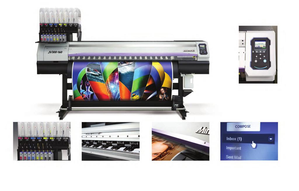 DYE-SUB JERSEYS Exceeding expectations. Paper? Plastics? Fabrics? Whatever the request you ll grow your business with the new Mimaki JV300 Series printers.
