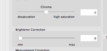 The <Chroma> slider is an adjustable feature for this method.