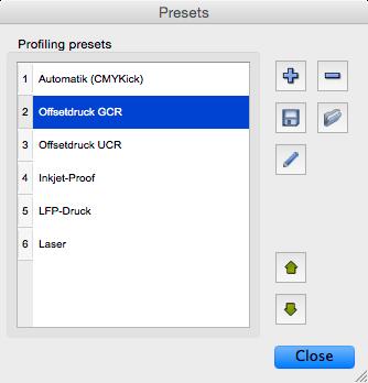 4.1 Preferences In the preferences menu you can define the language for the software, the folder in which you want to save your ICC-profiles by standard method, the profile standard depending on what