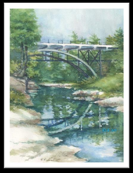 This workshop will show you how to stretch watercolor paper to resemble a stretched canvas and paint on it.