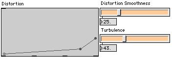 An overall amplitude envelope (figure 9) provides overall volume contour for the sound, and sliders control pulse width (the narrower the pulse, the brighter the sound).