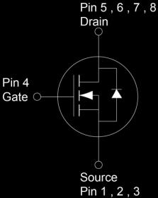 Voltage V GS ±2 V Continuous Drain Current (Note ) T C = 25 C 2 I D T A = 25 C 2 Pulsed Drain Current I DM 484 A Single Pulse Avalanche Current (Note 2) I AS 34 A Single Pulse Avalanche Energy (Note