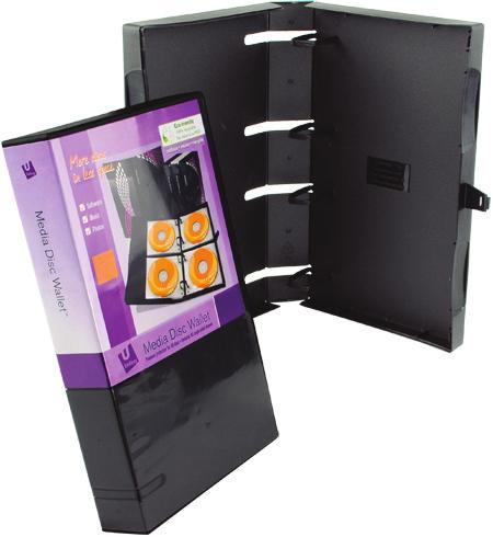 MEDIA & PRODUCT STORAGE UniKeep Wallets without pages stock & custom 11 Black Media 5 Wallet 12715