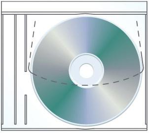 BIND-INS & ADHESIVES Bind-Ins stock & custom 20246 27246 58 /white Perfect Bound Bind-In Disc Sleeve Perforated lift-up window Includes
