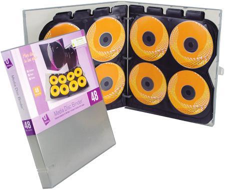 COLLECT, STORE, & ORGANIZE Media Disc Binders with pages NAME BADGES & LANYARDS stock & custom 14866 Smoke 14865 L: 10.