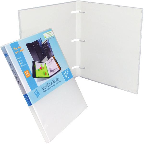 5" View Case Binder Capacity: 40 60 sheets of L: 10.5" x W: 0.56" x H: 11.75" 0.