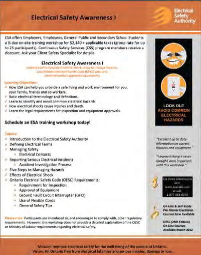 Code & Bulletins Electrical Safety & Technical Training